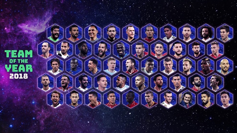 uefa champions league team of the year 2018