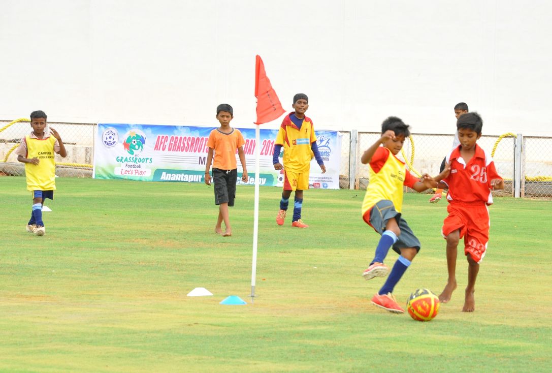 Anantapur Sports Academy introduced 207 young children to football on