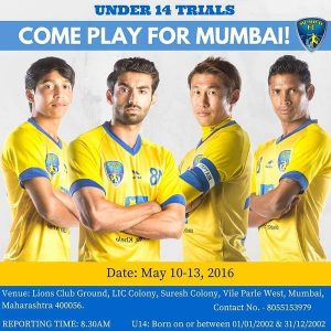 Mumbai FC U14 trials