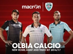macron - Olbia Calcio 2016 Kits