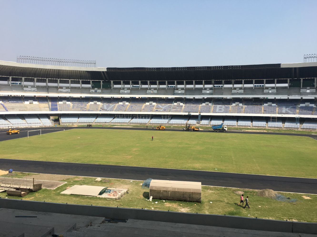 VIDEO My visit to the under renovation Saltlake Stadium in Kolkata!