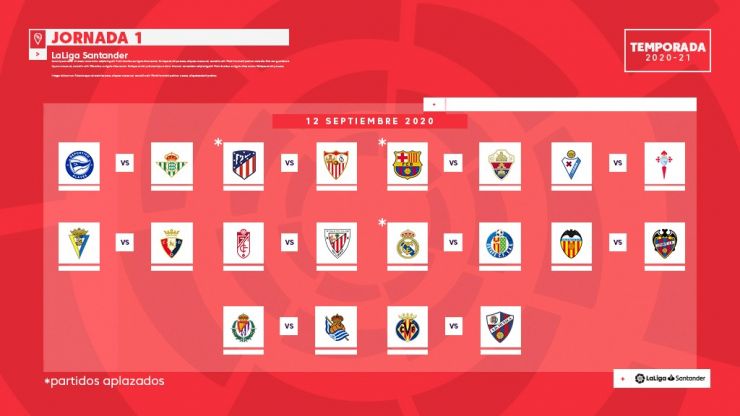 Calendrier Liga Santander 2023 Spain's Laliga Reveal The 2020/21 Season Fixtures!