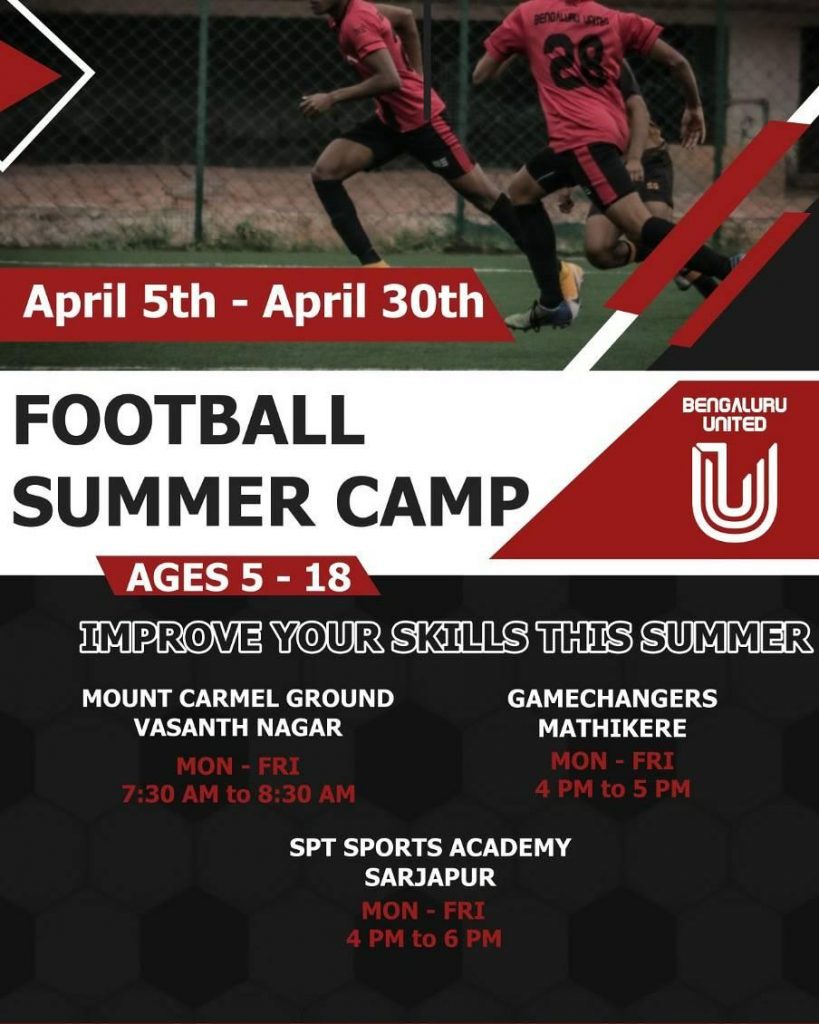 FC Bengaluru United to organise Football Summer Camps!