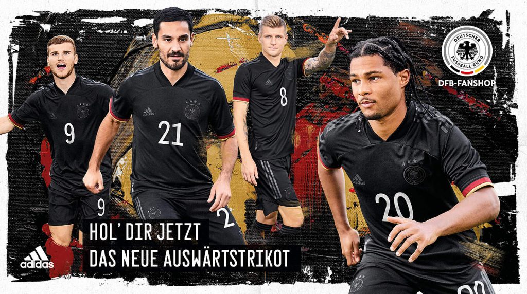 Elegant in Black: New Germany away kit by adidas!