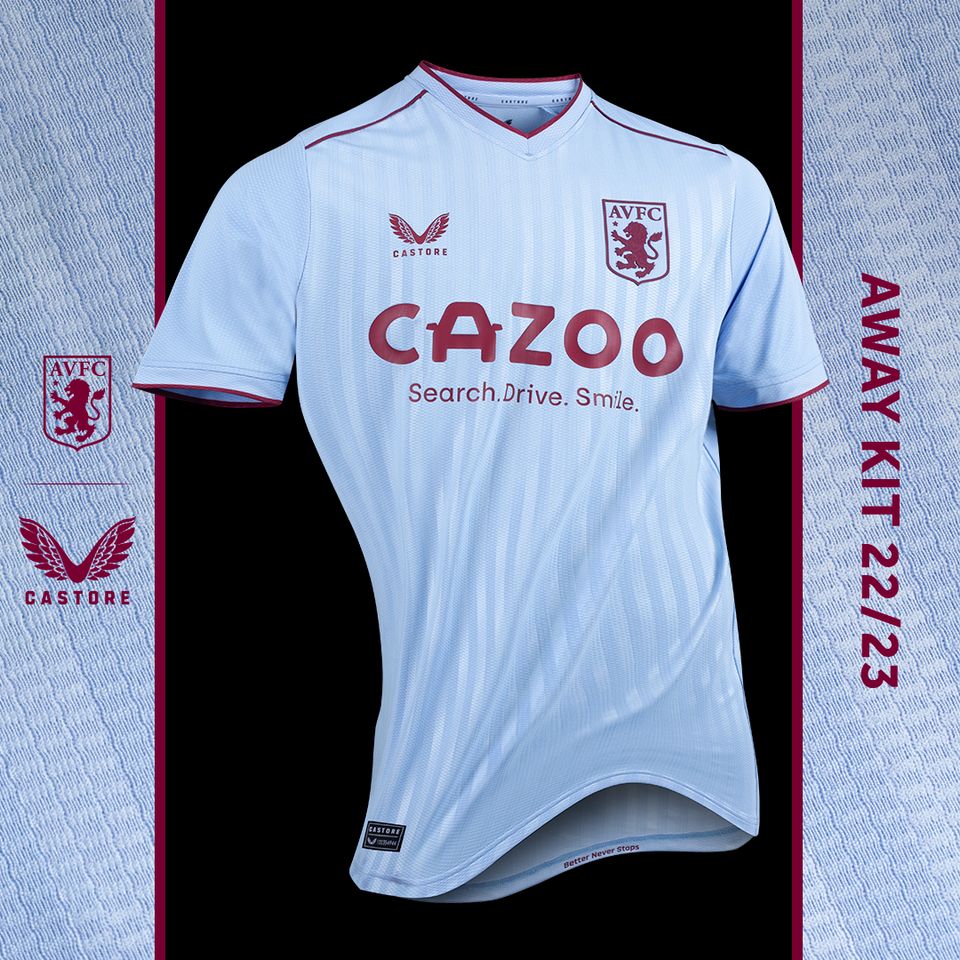 New Castore Aston Villa 2022 23 Away Kit Launched 