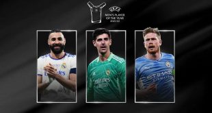 Top three nominees revealed for 2021/22 UEFA Men’s Player of the Year award!