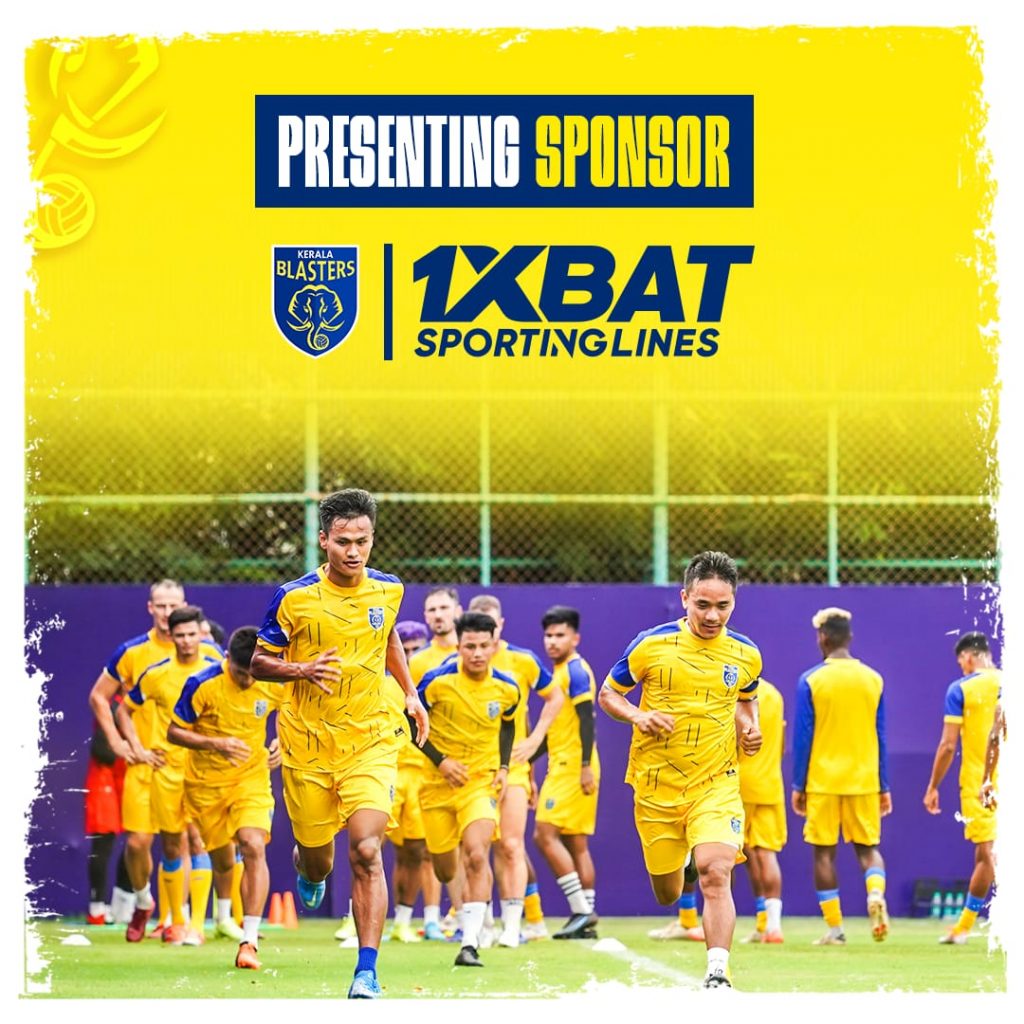 Kerala Blasters sign 1XBat Sporting Lines as presenting sponsors!