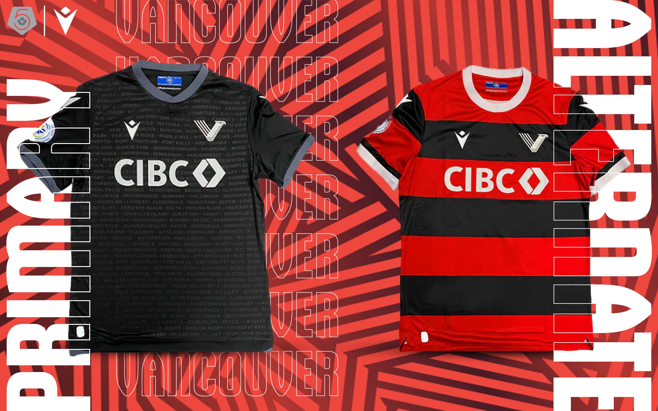 Vancouver FC unveils Macron kits for inaugural CPL season!