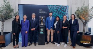FIFA Women’s World Cup Trophy arrives in Lisbon, Portugal!
