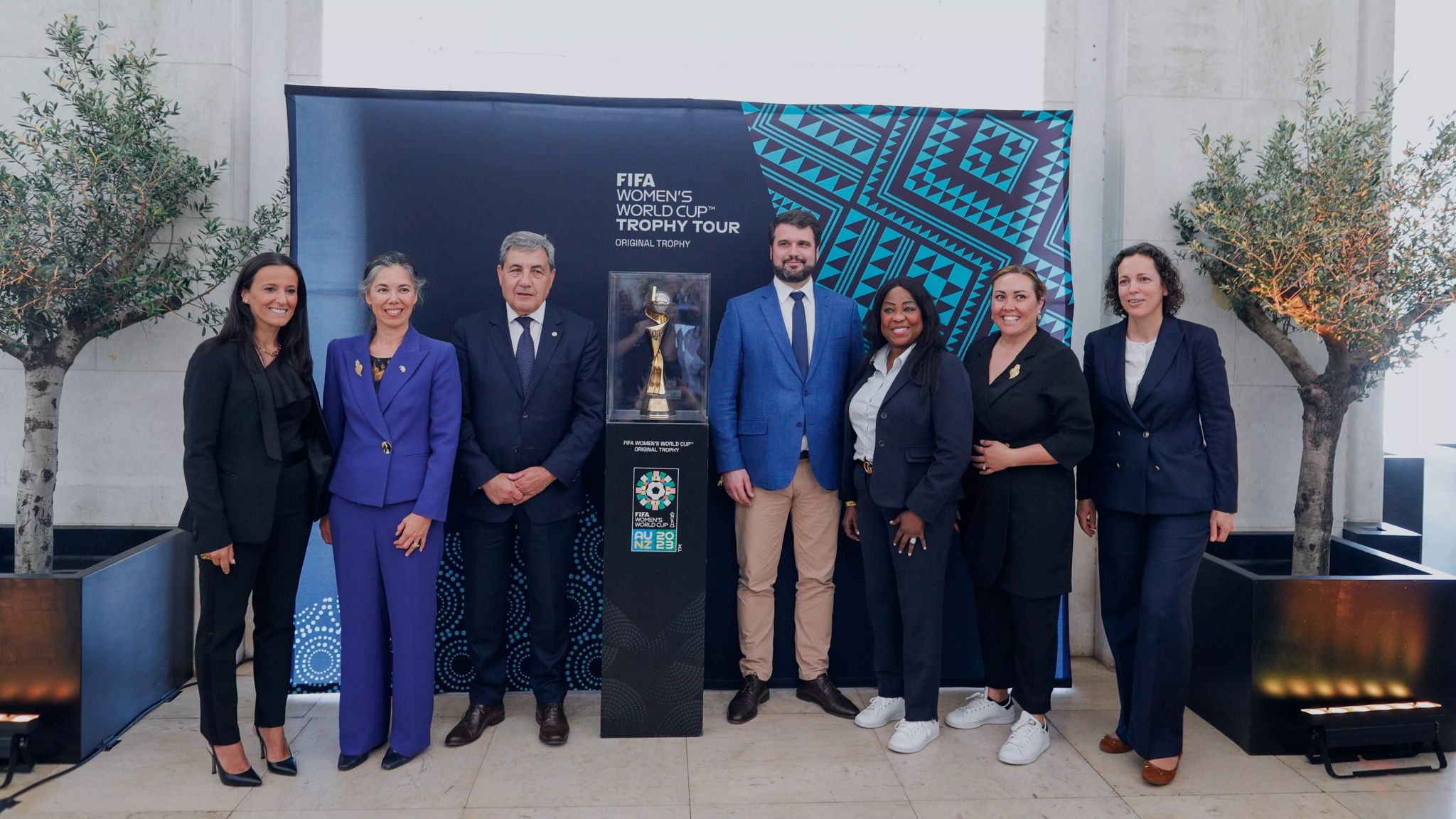 FIFA Women's World Cup Trophy arrives in Lisbon, Portugal!