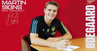 Martin Odegaard signs new Arsenal FC contract!