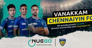 Chennaiyin FC ropes in GreenCell Mobility’s NueGo as Associate Sponsor!