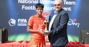 Manisha Kalyan adjudged Best Midfielder in Turkish Women’s Cup!