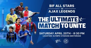 The Ultimate Match to Unite: BIF ALL STARS v. Ajax Amsterdam Legends!