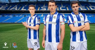 Tradition & retro styling from Macron for new home kits of Real Sociedad!